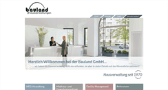 Desktop Screenshot of bauland-hausverwaltung.de